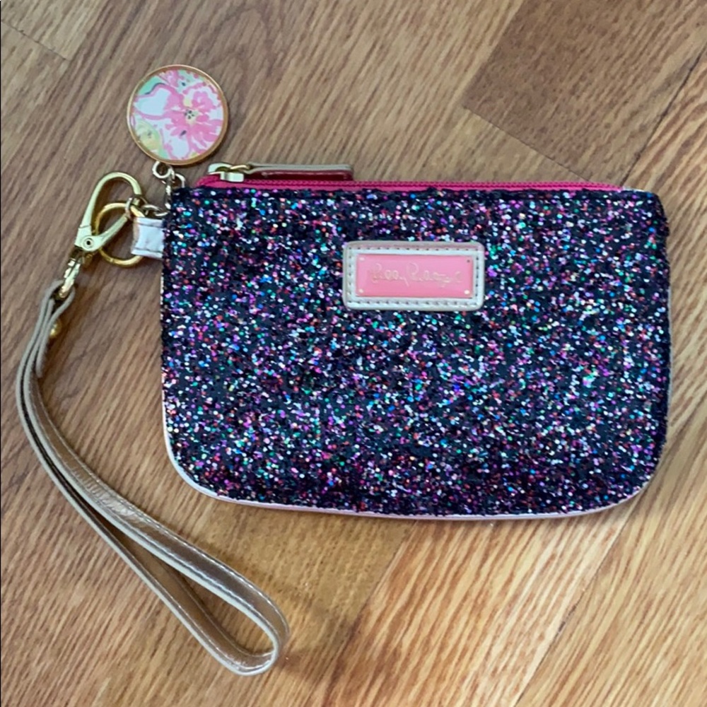 Lilly Pulitzer sparkle wristlet